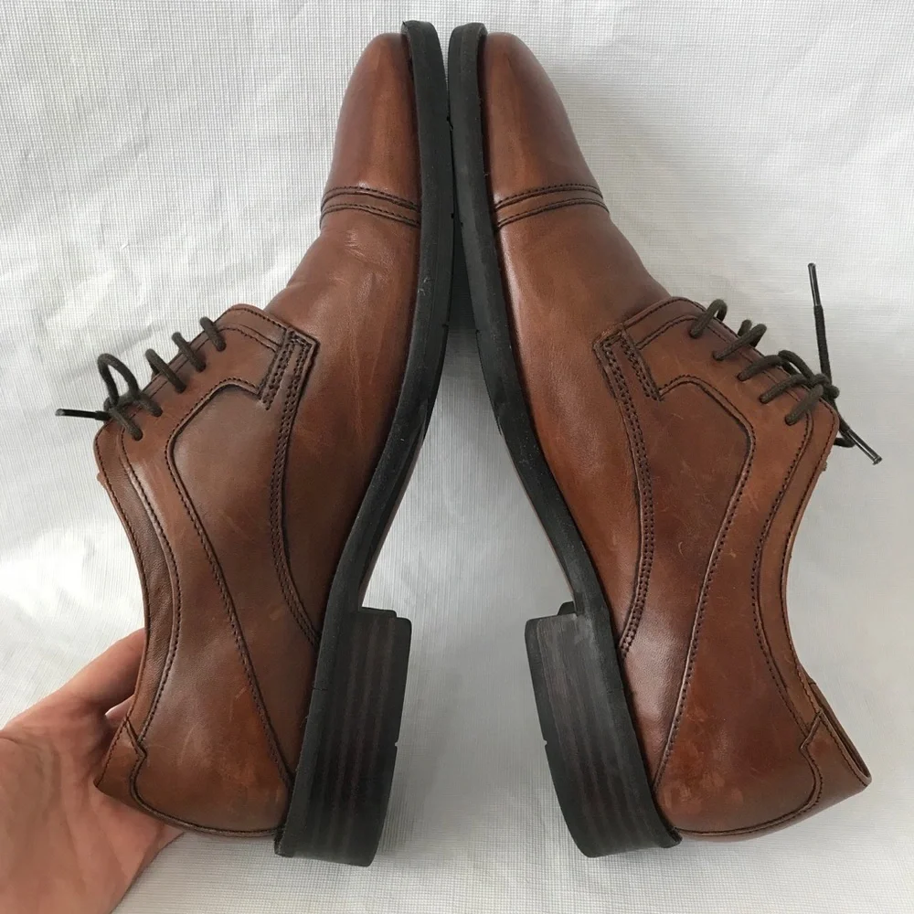 Johnston & Murphy Sheepskin Tabor Cap Toe Shoes